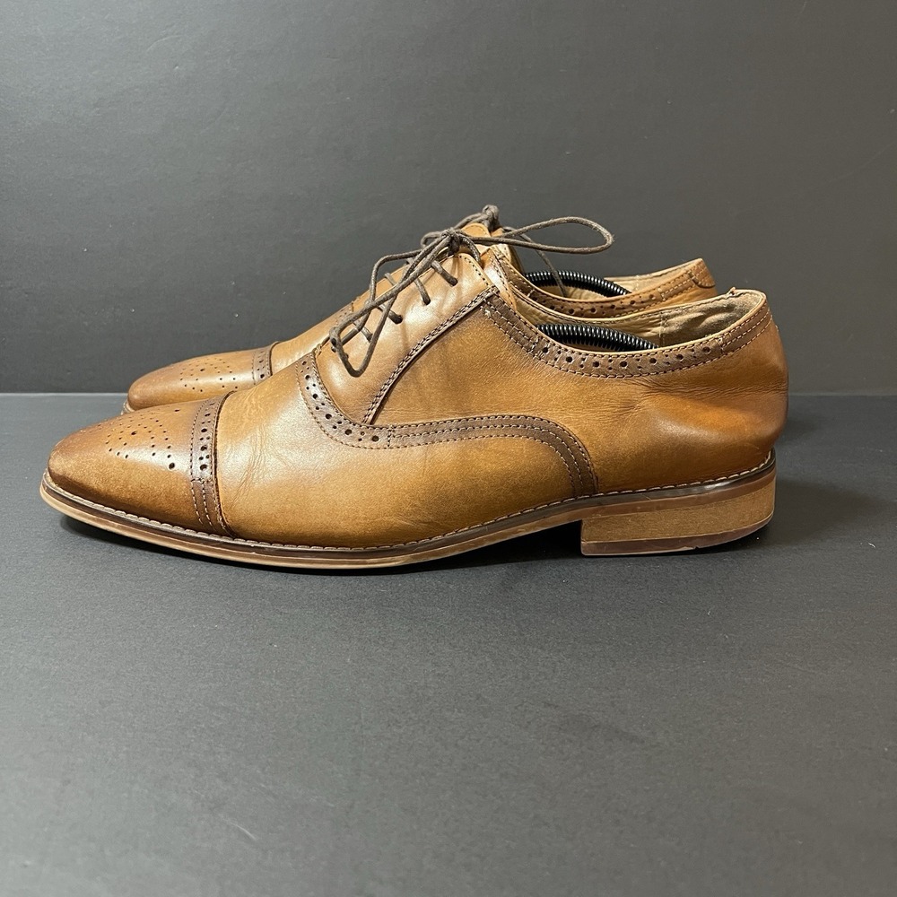 Men's Brown Oxford Dress Shoes Size 13 Ashton Grey